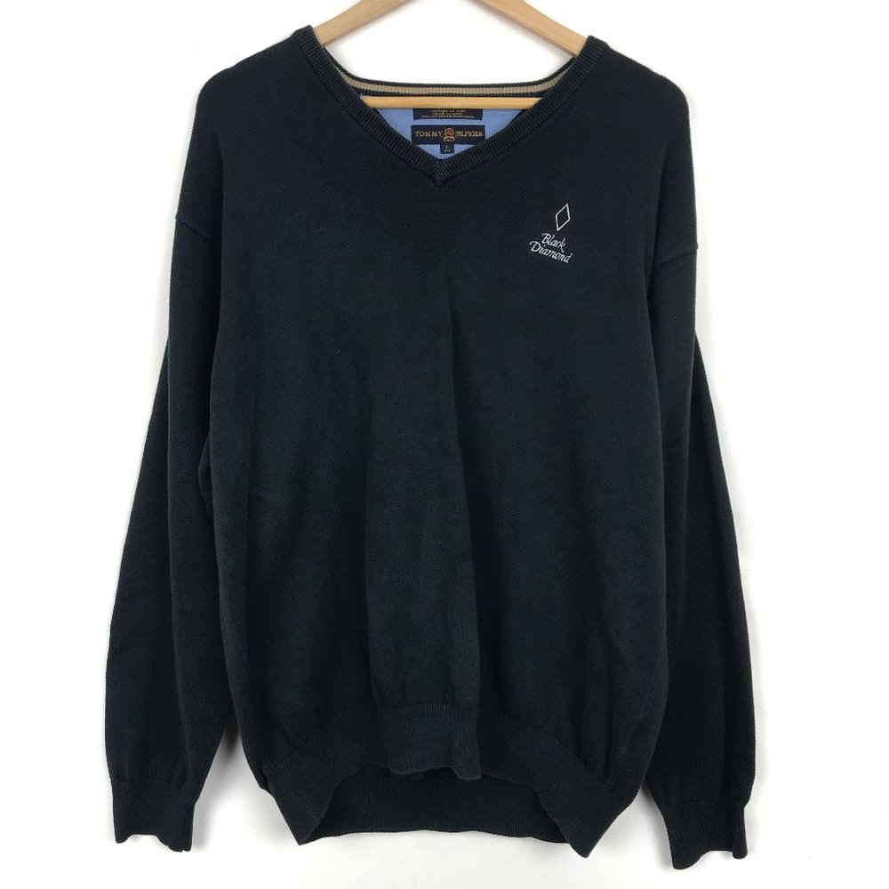 [3 for $15] Tommy Hilfiger Golf Black Diamond Black Sweater